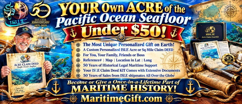 ACRE of the Pacific Ocean seaflorr under $50